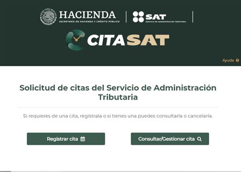 crear cita sat|Agenda una cita